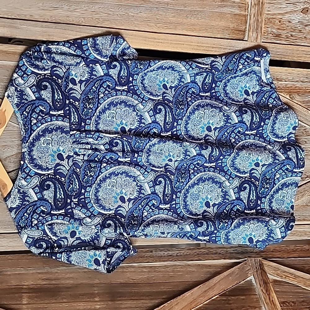 A.Jeadani Ladies Paisley Print Blouse - Picture 6 of 6